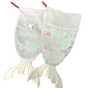 Mermaid tail Christmas stockings NWT stunning fresh look unique and stunning